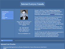 Tablet Screenshot of internetlaw.com